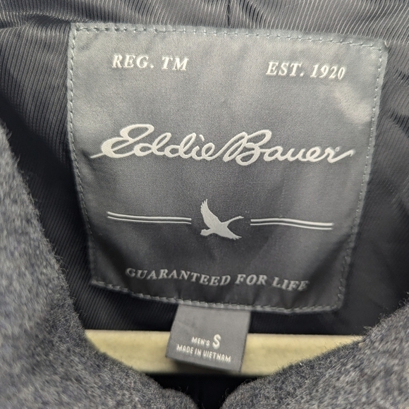 Eddie Bauer Men's Bulman Creek Forester Jacket Coat Dark Charcoal Heather Small - Picture 5 of 5